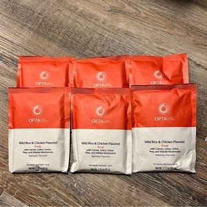 (6) individual packets of Optavia Wild Rice & Chicken Flavored Soup BBD:12/29/22